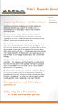 Mobile Screenshot of petespropertyservices.com